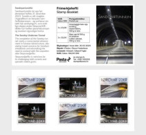 Faroe Islands Denmark 2024 Sandoy Subsea Tunnel Booklet MNH - Ponti