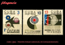 CUBA MINT. 1966-25 PRIMER FORUM NACIONAL DE COMUNICACIONES - Nuevos