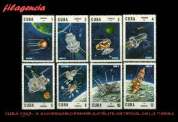 CUBA MINT. 1967-13 X ANIVERSARIO DEL PRIMER SATÉLITE ARTIFICIAL - Neufs