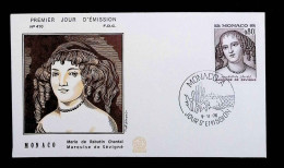 CL, FDC, 1 Er Jour, Monaco. A, 9-11-76, Marie De Rabutin Chantal, Marquise De Sévigné, N° 410 - FDC