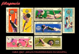 CUBA MINT. 1967-09 JUEGOS PANAMERICANOS EN WINNIPEG - Nuevos