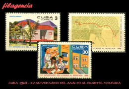 CUBA MINT. 1968-09 XV ANIVERSARIO DEL ASALTO AL CUARTEL MONCADA - Ongebruikt