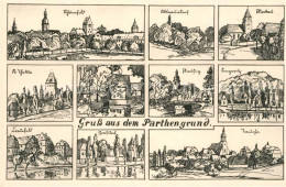 73140133 Grimma Staedte Und Doerfer Im Parthengrund Zeichnungen Kuenstlerkarte G - Grimma