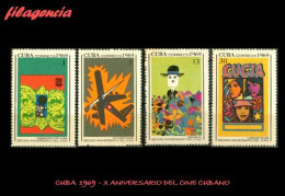 CUBA MINT. 1969-13 X ANIVERSARIO DEL CINE CUBANO - Nuevos