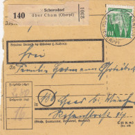 BiZone Paketkarte 1948: Schorndorf Nach Haar B. München - Briefe U. Dokumente