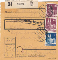 BiZone Paketkarte 1948: Gauting Nach Eglfing - Briefe U. Dokumente