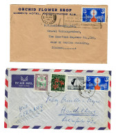 6x Cover/postcard Around 1960 To Germany - Sri Lanka (Ceylon) (1948-...)