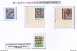 1922 IRLANDA/IRELAND, N° 16A/18A Serie Di 3 Valori + NON EMESSO MNH/** - Autres & Non Classés