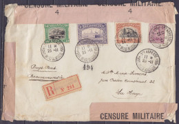 Env. Recommandée Affr. N°140+142+143+145 Càd "Ste-ADRESSE /23-11 1917/ POSTE BELGE-BELGISCHE POST" Du Commandant Simons  - Army: Belgium