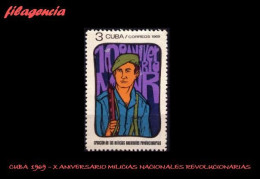 CUBA MINT. 1969-19 X ANIVERSARIO DE LAS MILICIAS NACIONALES REVOLUCIONARIAS - Ungebraucht