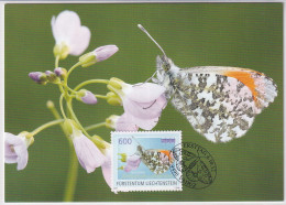 Maximumkarte - MiNr. 1651 Liechtenstein 2012, 4. Okt. Freimarke: Schmetterlinge - Maximumkaarten