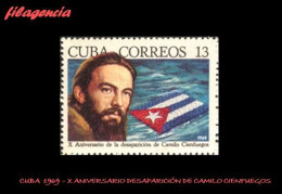 CUBA MINT. 1969-20 X ANIVERSARIO DE LA MUERTE DE CAMILO CIENFUEGOS - Ungebraucht