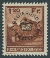 DIENSTMARKEN D 10 **, 1933, 1.20 Fr. Schwarzbraunorange, Postfrisch, Pracht, Mi. 260.- - Oficial