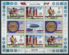 Belize ** N° 811 à 814 En Feuillet - "Mexico 86 Coupe Du Monde De Foot - Belice (1973-...)
