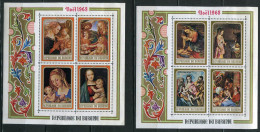 Burundi ** Blocs 27 - 28 - Noël. Tableaux - Unused Stamps