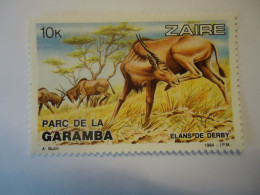 ZAIRE  MNH    STAMPS  ANIMALS   DEARS - Rinocerontes