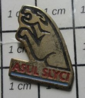 718A  Pin's Pins / Beau Et Rare / MARQUES / ASUL SLYCI PANTHERE LIONNE FELIN CLUB VOLLEY LYON - Volleybal