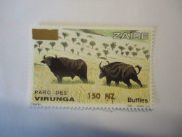 ZAIRE  MNH    STAMPS ANIMALS   OVERPRINT COW BUFFALO - Mucche