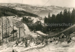73134427 Klingenthal Vogtland Grosse Aschbergschanze Skispringen Winterpanorama  - Klingenthal