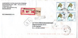 L75562 - Madagaskar - 2005 - 5600 FMG Luftpost 田 A R-RschLpBf ANTANANARIVO -> Deutschland - Madagaskar (1960-...)