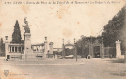 FRANCE - Lyon - Entrée Du Parc De La Tête D'Or Et Monument Des Enfants Du Rhône - Carte Postale Ancienne - Sonstige & Ohne Zuordnung