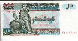 BIRMANIE (Myanmar) - 20 Kyats 1994 UNC - Myanmar