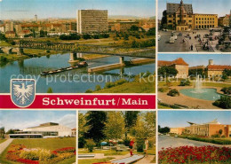 73133063 Schweinfurt Mainbruecke Hochhaus Platz Parkanlagen Minigolf Schweinfurt - Schweinfurt