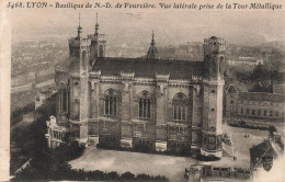 FRANCE - Lyon - Basilique De Notre Dame De Fourvière - Vue Latérale Prise De La Tour Métallique - Carte Postale Ancienne - Sonstige & Ohne Zuordnung