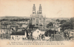 FRANCE - Tours - Vue Générale De La Cathédrale St Gatien Et De La Ville - Carte Postale Ancienne - Tours