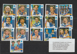 Greece 2004 Olympic Winners W/Sabanis Stamp Which Was Withdrawn 16 Stamps MNH/**. Postal Weight Approx. 0,09 Kg - Zomer 2004: Athene