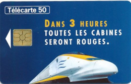 Télécarte France (07/97) Eurostar (visuel, Puce,  état, Unités, Etc Voir Scan) + Port - Non Classificati