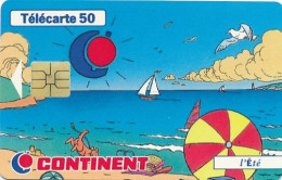 Télécarte France (06/97) Continent -Eté (visuel, Puce,  état, Unités, Etc Voir Scan) + Port - Zonder Classificatie