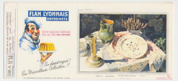 Buvard 23.1 X 10.4 FLAN LYONNAIS Série A N° 14 Provence Nature Morte Provençale - Sucreries & Gâteaux