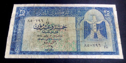 EGYPT, Rare 25  PIASTRES, 1965, P-35, SIG ZENDO #12. - Egipto