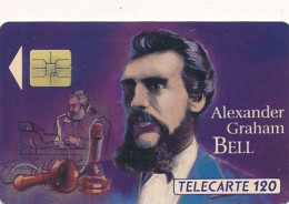 Télécarte France (11/92) Alexander Graham Bell (visuel, Puce,  état, Unités, Etc Voir Scan) + Port - Unclassified