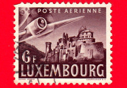 LUSSEMBURGO - Usato - 1946 - Aereo Sul Castello Di Vianden - 6 - Posta Aerea - Gebruikt
