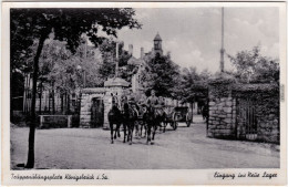 Königsbrück Truppenübungsplatz Eingang Fuhrwerk B Kamenz Oberlausitz  1932 - Koenigsbrueck