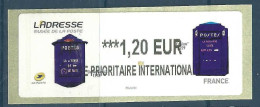 Vignette D'affranchissement Lisa - ATM - Boites Aux Lettres Delachanel Et Foulon - 2010-... Abgebildete Automatenmarke