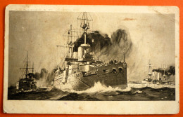 UNKNOWN BRITISH WARSHIPS, INTERESTED TEXT ON BACK, SENT FROM NEW SOUTH WELS - Oorlog