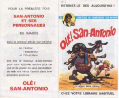 Marque Pages Publicitaire "OLÉ! SAN-ANTONIO" (304)_rl86a-86b - Abenteuer