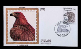 CL, FDC, 1 Er Jour, Monaco. A, 3-5-82, Parc National Du Mercantour, Aigle Royal - FDC