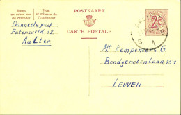 Belgique - Carte Postale - Entier Postal - 1963 - Aalter - Leuven - 2 Francs - Cartoline 1951-..