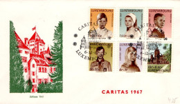 LUXEMBOURG FDC 1967 CARITAS - FDC