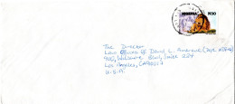 L75576 - Nigeria - 19?? - 30N Loewe EF A Bf LETTER OFFICE LGS -> Los Angeles, CA (USA) - Roofkatten