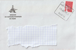 ENV 59 . Enveloppe Illustrée . 94 . Brigade Des Sapeurs Pompiers De Paris . - Sapeurs-Pompiers