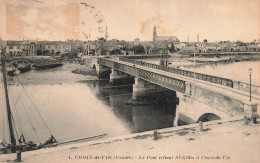 FRANCE - Croix De Vie - Le Pont Reliant Saint Gilles à Croix De Vie - Carte Postale Ancienne - Saint Gilles Croix De Vie