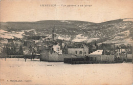 FRANCE - Ambérieu - Vue Générale En Hiver - Carte Postale Ancienne - Non Classés