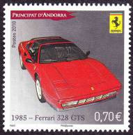 Andorre Français N° 696 ** Sport Auto - Transport Voiture FERRARI 328 GTS - Unused Stamps