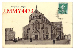 CPA - BOUGUENAIS En 1909 - L' Eglise ( Place Bien Animée ) - Bouguenais