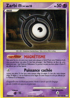 Carte Pokemon 66/123 Zarbi 50pv 2008 - Otros & Sin Clasificación
